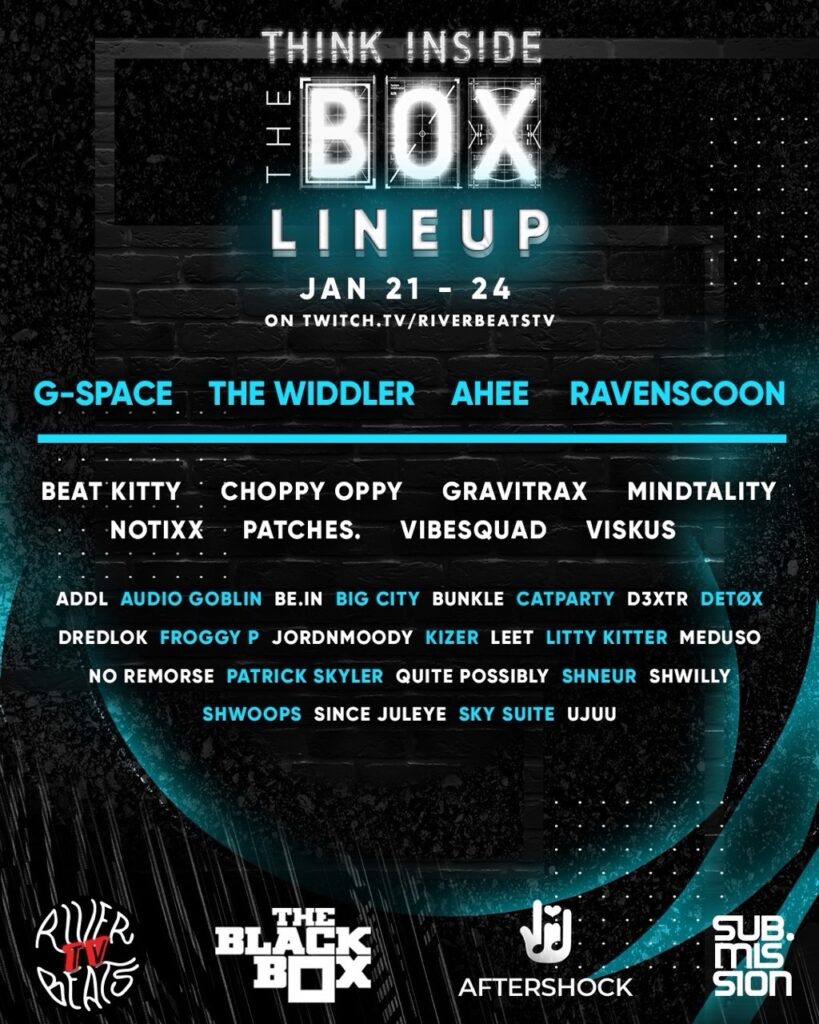 Denver’s The Black Box enlists G-Space, The Widdler, Ahee, & Ravenscoon to headline four-day live stream