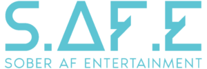 Sober AF Entertainment Logo Blue